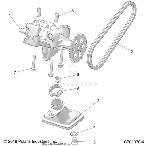 Engine: Oil Pump - 2021 Polaris Rzr Xp 4 1000 1