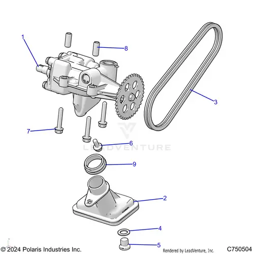 Engine: Oil Pump - 2025 Polaris Rzr Xp 1000 Premium 1