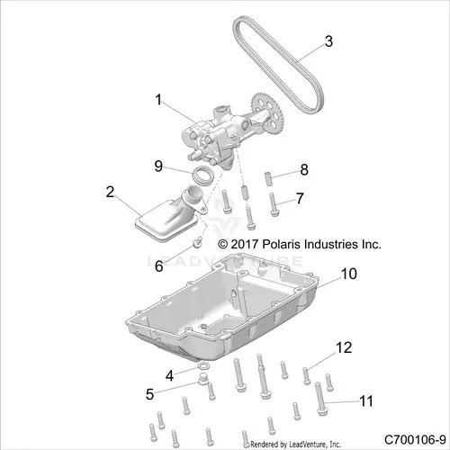 Engine: Oil Pump And Pan - 2020 Polaris Rzr Rs1 1