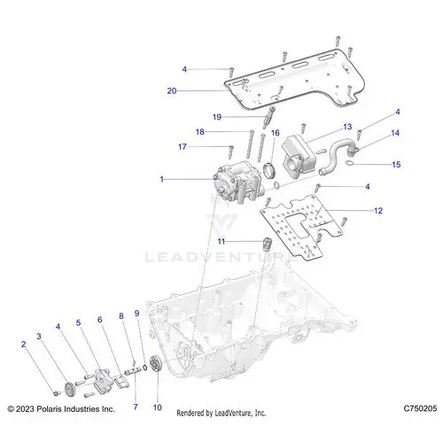 Engine: Oil Pump And Related - 2025 Polaris Rzr Pro R Factory Armored Le Ultimate 1