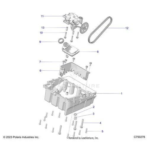 Engine: Oil Pump & Pan - 2026 Polaris Rzr Pro Xp 4 Ultimate 1