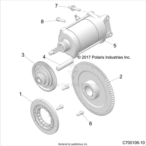 Engine: Starter - 2020 Polaris Rzr Rs1 1