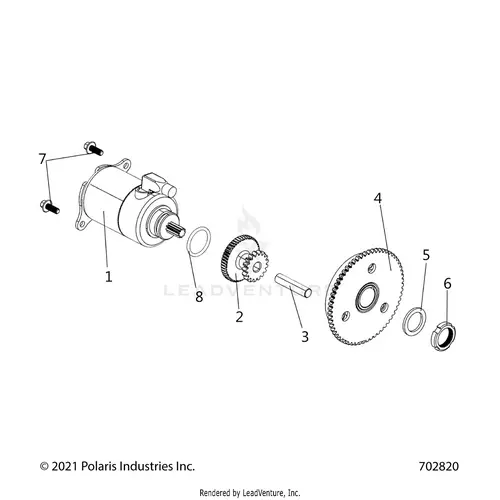 Engine: Starter Motor - 2025 Polaris Rzr 200 Md 1