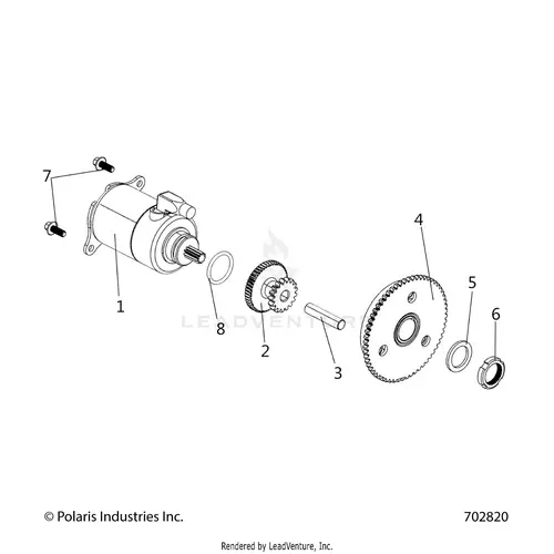 Engine: Starter Motor - 2026 Polaris Rzr 200 Md 1