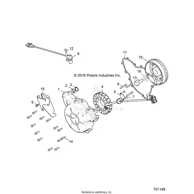 Engine: Stator And Cover - 2019 Polaris Rzr S 4 1000 1