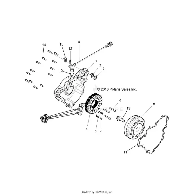 Engine: Stator And Flywheel - 2015 Polaris Rzr Xp 1000 1