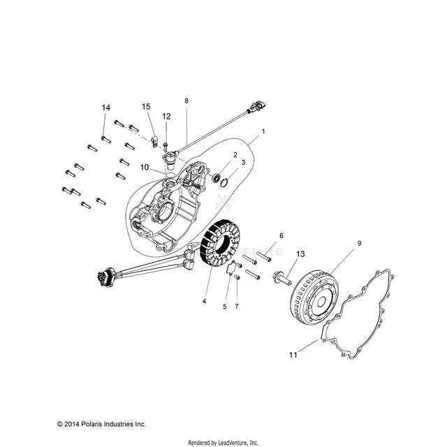 Engine: Stator And Flywheel - 2015 Polaris Rzr Xp 4 1000 1