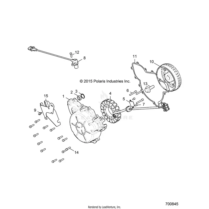 Engine: Stator And Flywheel - 2016 Polaris General 1000 Eps 1