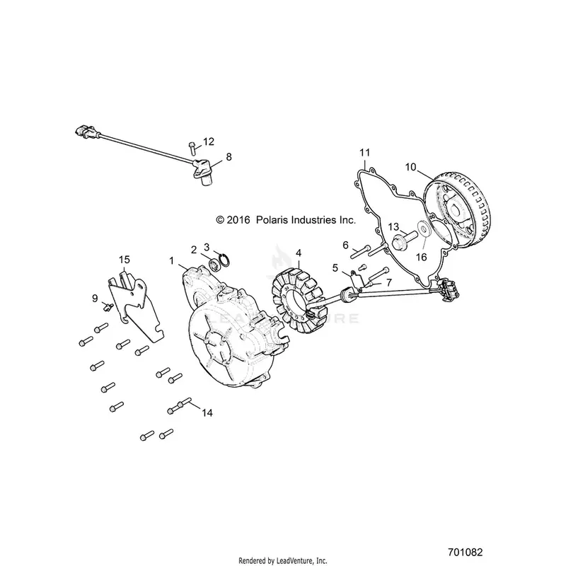 Engine: Stator And Flywheel - 2018 Polaris General 1000 Eps 1