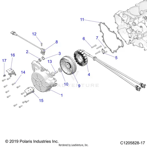 Engine: Stator And Flywheel - 2020 Polaris Rzr Pro Xp 4 1