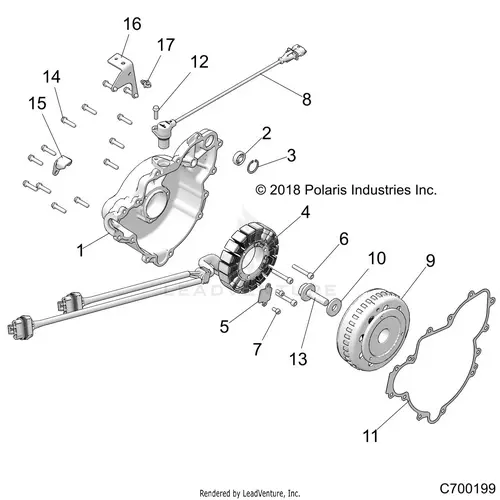 Engine: Stator And Flywheel - 2020 Polaris Rzr Turbo S 4 1