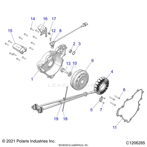 Engine: Stator And Flywheel - 2021 Polaris Rzr Pro Xp 4 Premium Ca 1