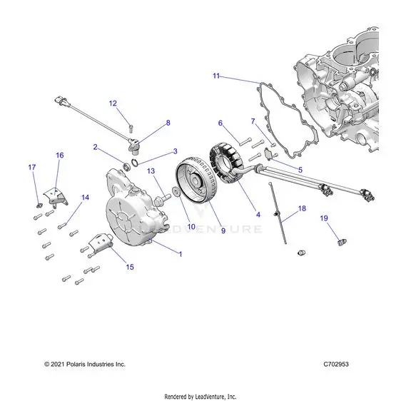 Engine: Stator And Flywheel - 2024 Polaris Rzr Turbo R Premium 1