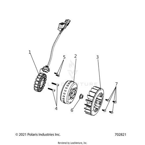 Engine: Stator And Flywheel - 2025 Polaris Rzr 200 Evap 1