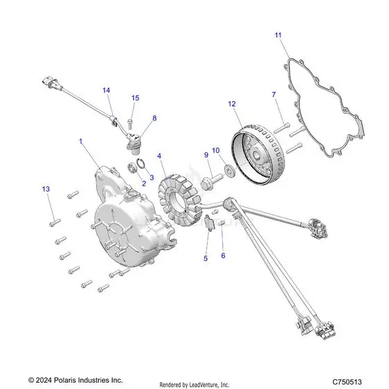Engine: Stator And Flywheel - 2025 Polaris Rzr Xp 1000 Premium 1