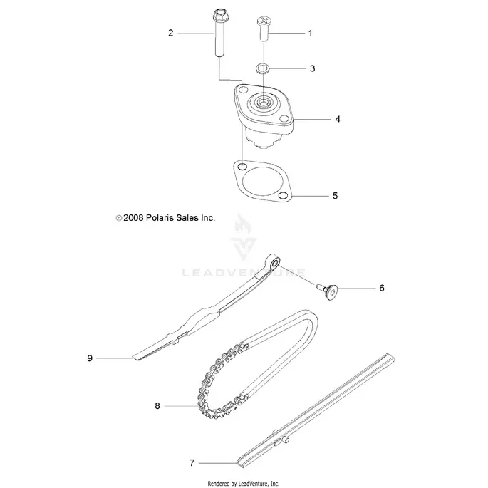 Engine: Tensioner Cam Chain - 2015 Polaris Rzr 170 1