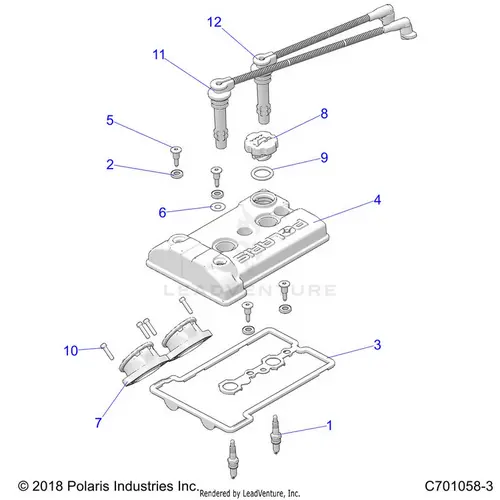 Engine: Throttle Body And Valve Cover - 2021 Polaris Rzr Xp 4 Turbo 1