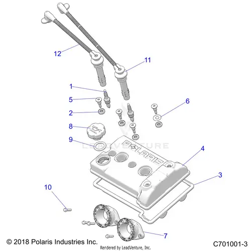 Engine: Throttle Body And Valve Cover - 2021 Polaris Rzr Xp Turbo 1