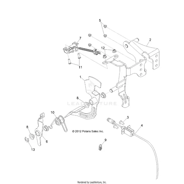 Engine: Throttle Pedal - 2015 Polaris Rzr 570 1