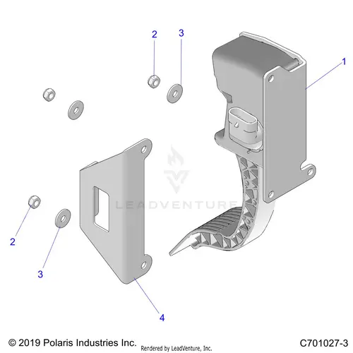 Engine: Throttle Pedal - 2020 Polaris Rzr 570 1