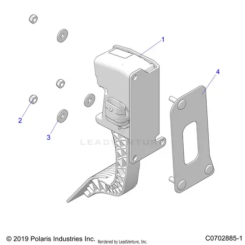 Engine: Throttle Pedal - 2020 Polaris Rzr Pro Xp 1