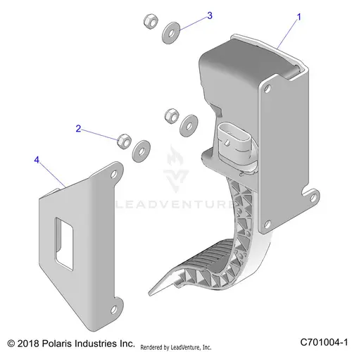 Engine: Throttle Pedal - 2020 Polaris Rzr Xp Turbo 1