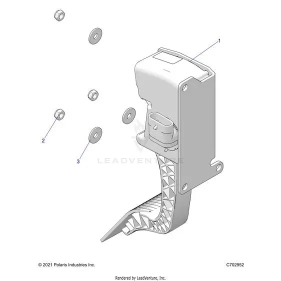 Engine: Throttle Pedal - 2022 Polaris Rzr Turbo R Ultimate 1