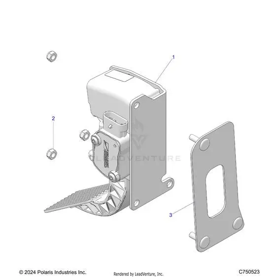 Engine: Throttle Pedal - 2025 Polaris Rzr Xp 1000 Premium 1
