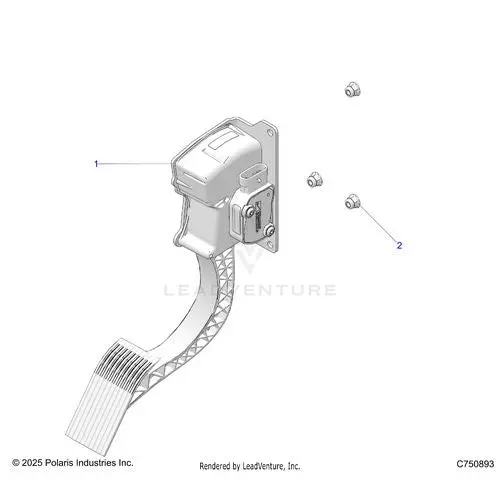 Engine: Throttle Pedal - 2026 Polaris Rzr Pro R Race H.O. 1