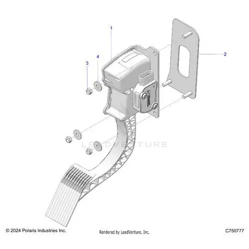 Engine: Throttle Pedal - 2026 Polaris Rzr Pro Xp 4 Ultimate 1