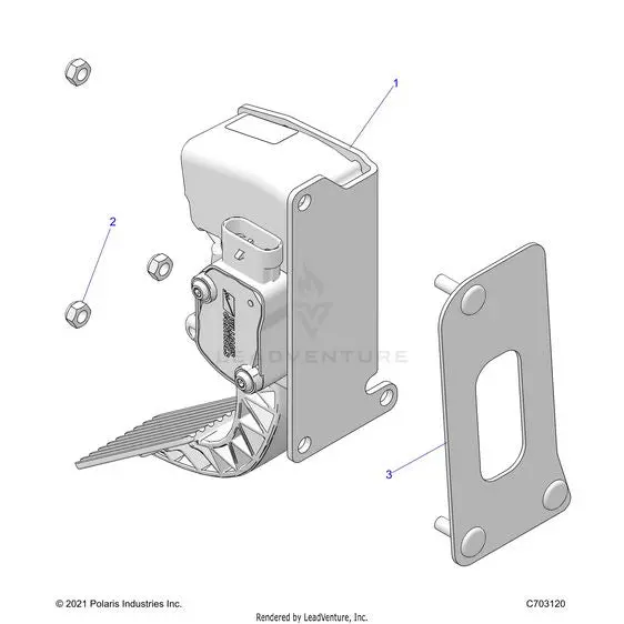 Engine: Throttle Pedal - 2026 Polaris Rzr Xp S 1000 Sport 1