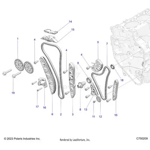 Engine: Timing And Oil Chain Drives - 2026 Polaris Rzr Pro R Le 1