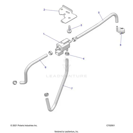 Engine: Turbo Boost Valve - 2024 Polaris Rzr Turbo R 4 Premium 1