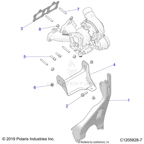 Engine: Turbo Charger Mounting - 2024 Polaris Rzr Pro Xp Premium 1