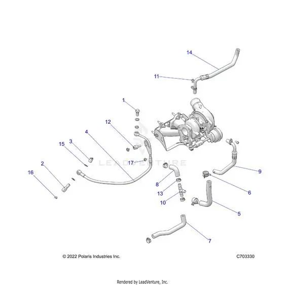 Engine: Turbo Cooling And Oil - 2022 Polaris Rzr Pro Xp Ultimate Evap 1