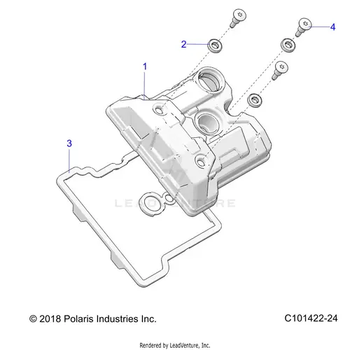 Engine: Valve Cover - 2022 Polaris Rzr Trail 570 1