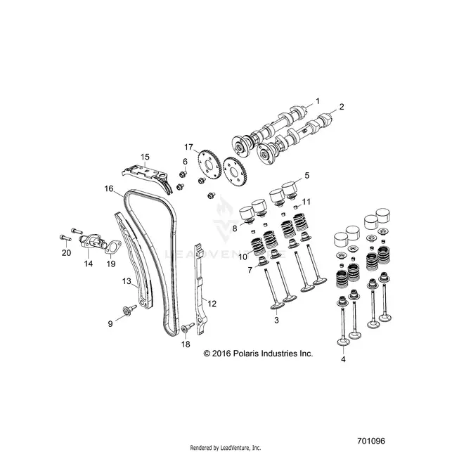 Engine: Valves And Camshafts - 2019 Polaris Rzr 900/900 Eps 1