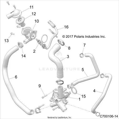 Engine: Waterpump And Bypass - 2020 Polaris Rzr Rs1 1