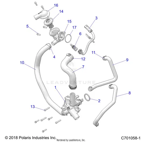 Engine: Waterpump And Bypass - 2020 Polaris Rzr Turbo S Velocity 1