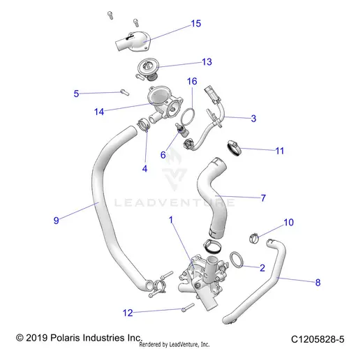 Engine: Waterpump And Bypass - 2021 Polaris Rzr Pro Xp Ultimate Rockford Le 1