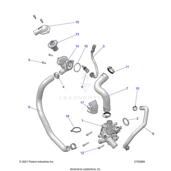 Engine: Waterpump And Bypass - 2022 Polaris Rzr Pro Xp 4 Ultimate 1