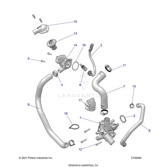 Engine: Waterpump And Bypass - 2024 Polaris Rzr Turbo R Premium 1