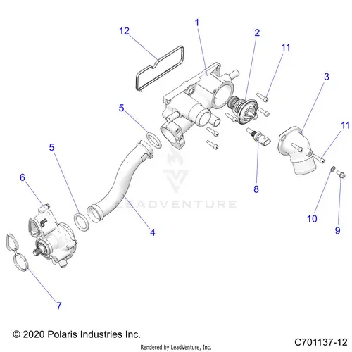 Engine: Waterpump And Related - 2023 Polaris Rzr Pro R 4 Ride Command 1