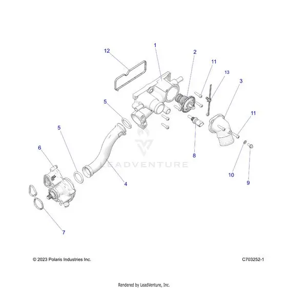 Engine: Waterpump And Related - 2023 Polaris Rzr Pro R Ultimate Troy Lee Designs 1