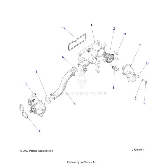 Engine: Waterpump And Related - 2025 Polaris Rzr Pro R Factory Armored Le Ultimate 1