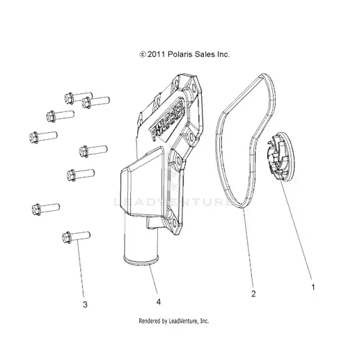 Engine: Waterpump Impeller And Cover - 2019 Polaris Rzr 570 1