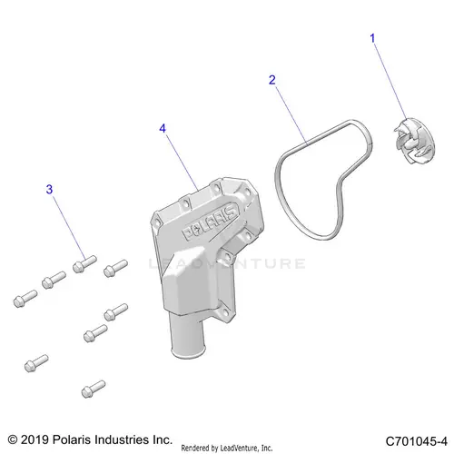 Engine: Waterpump Impeller And Cover - 2021 Polaris Rzr Trail 1