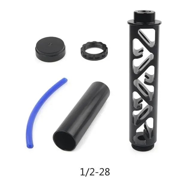Fuel Filter 1/2 28" 5/8 24'' New Model Aluminum Titanium Black 2