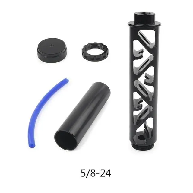 Fuel Filter 1/2 28" 5/8 24'' New Model Aluminum Titanium Black 2
