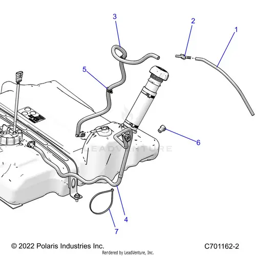 Fuel: System Fuel Lines Std. - 2023 Polaris Rzr Pro R Ultimate 1